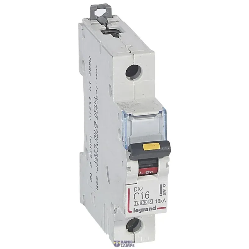 Legrand Miniature Circuit Breaker DX3 10000A, 1P, 16A, Curve C, 10kA 409133
