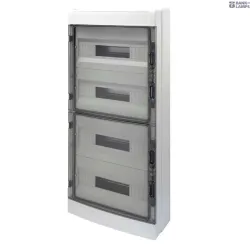 GEWISS GW40109 — Distribution Board With Panels With Window And Extractable Frame, Pre- Arranged For Terminal Block, (18x4) 72m Ip65