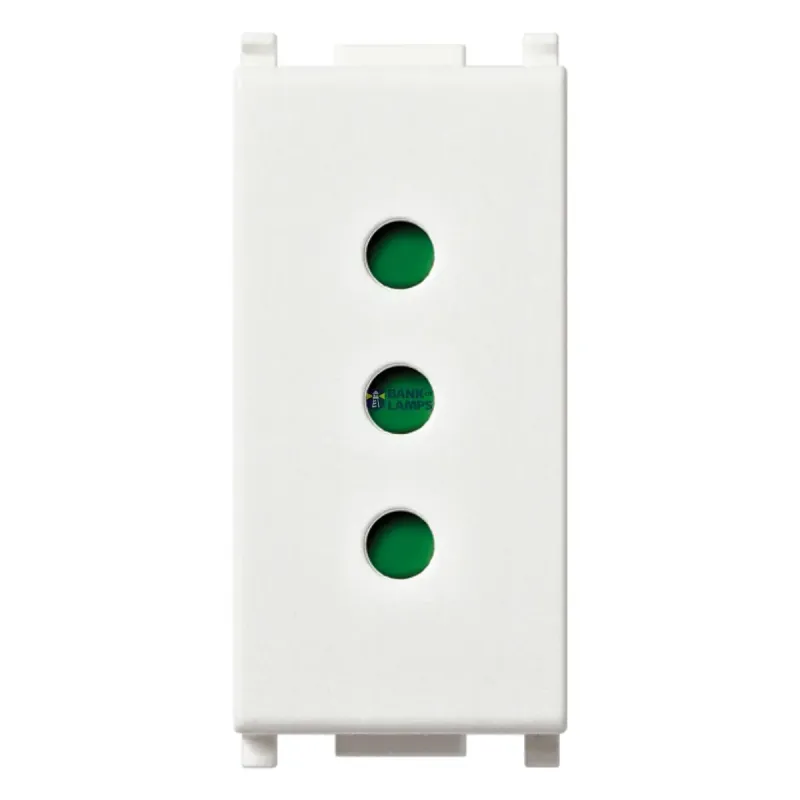 Vimar 2P+E 10A P11 outlet white 14201