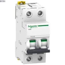 Schneider Electric A9F93206 — automātslēdzis Acti9 iC60L, 2P, 6 A, 15 kA, B Curve, 12–133 V AC