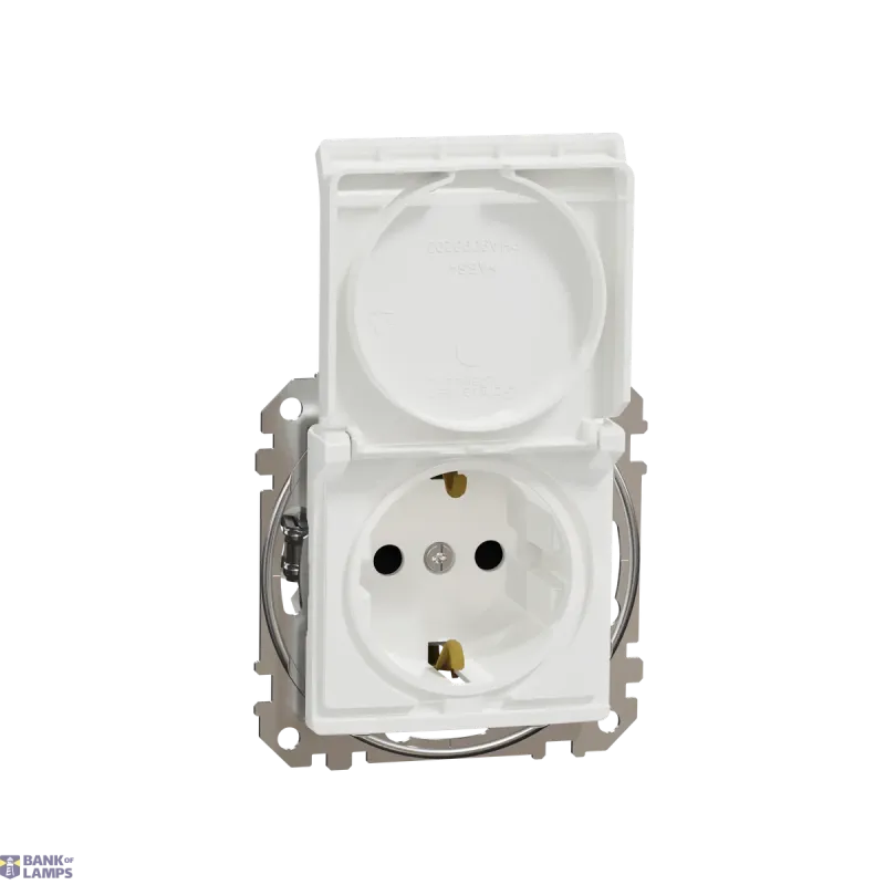 Schneider Electric Socket Outlet Sedna Design & Elements, White, Side Earth SDD111023