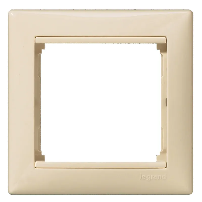 Legrand Plate Ivory, IK04, 82 mm, 11 mm, Beige, 1-Gang 774351