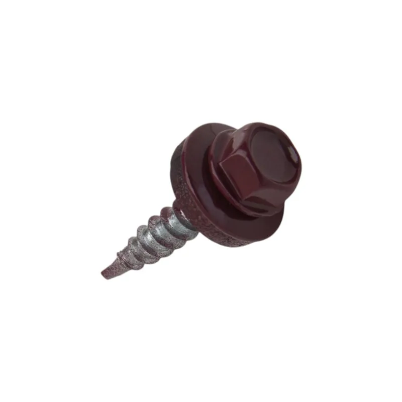 WKRET-MET Pašurbjošā jumta skrūve kokam 4,8x25-Zn RAL3009, WFD 75-WFD-48025-3009