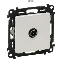Legrand 753160 — TV Terminal Socket Valena Life White, 862 MHz, Thermoplastic, Flush-mounted