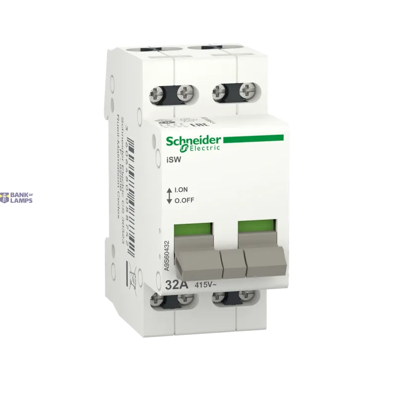 Schneider Electric Switch Disconnector Acti9 iSW, 4P, 32 A, 415 V, IP4, White A9S60432