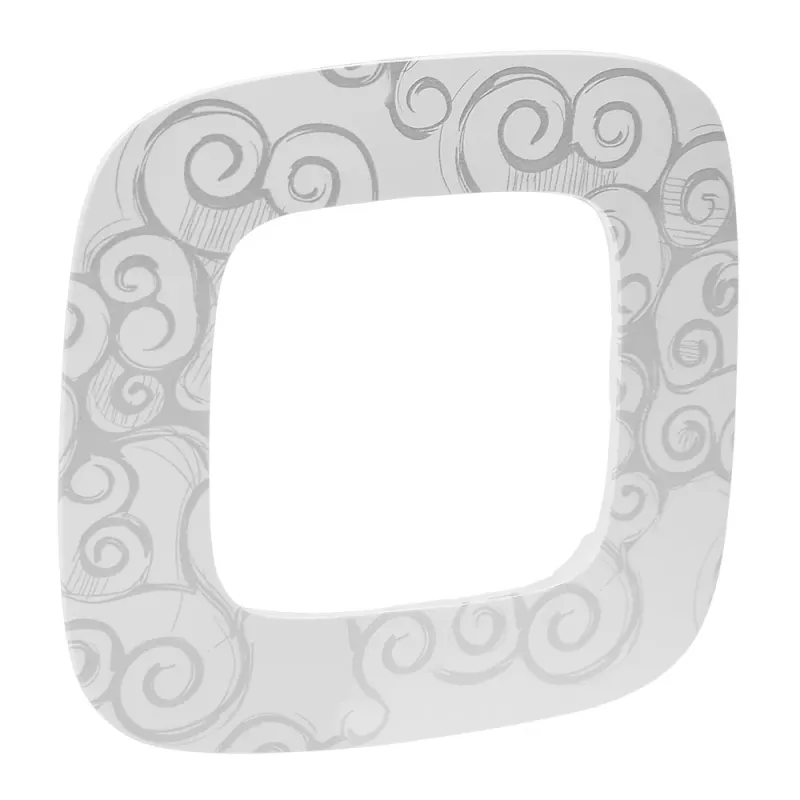 Legrand Plate Valena Allure IP20, IK04, 90 mm, 10 mm, Chrome, 1-Gang 754341