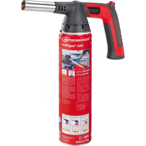 Rothenberger ROFIRE 4 PIEZO, 1950 t*, kompl. ar Multigas300 gāzi, 7/16 1000002360