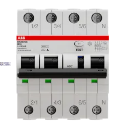 ABB 2CSR256140R1165 — DS203NC B16 A30 Residual Current Circuit Breaker with Overcurrent Protection ABB 2CSR256140R1165 — DS203NC B16 A30 Residual Current Circuit Breaker with Overcurrent Protection