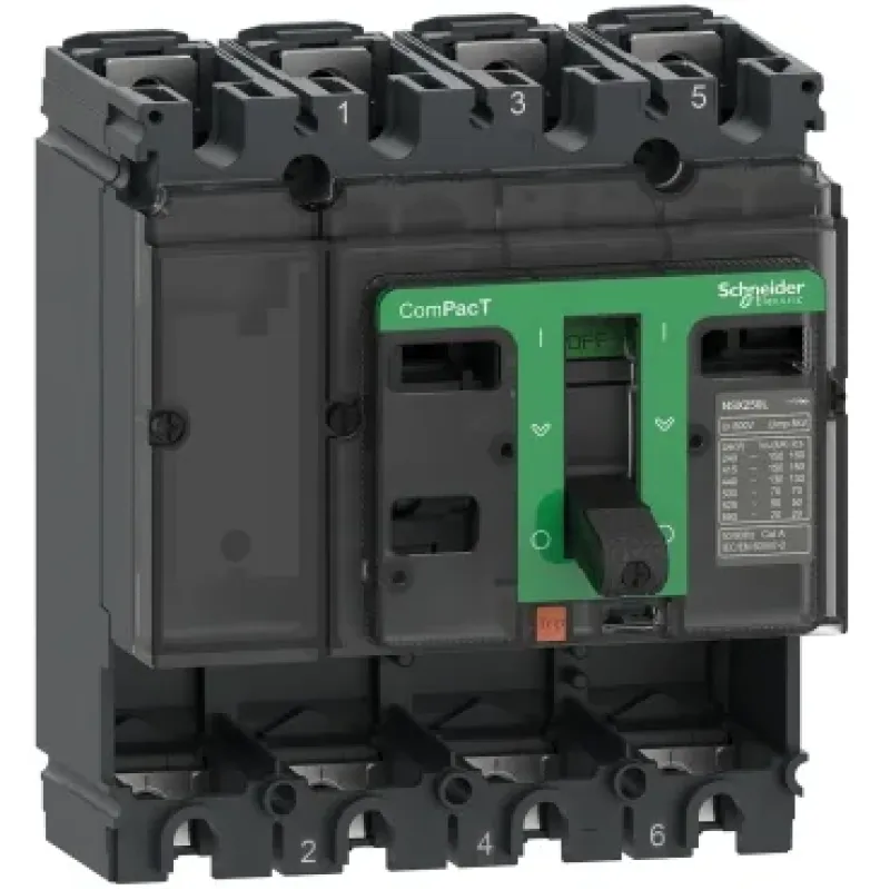 Schneider Electric Frame ComPact NSX NSX250B, 4P, 25kA C25B4