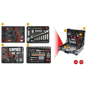 Universālais instrumentu komplekts 1/4
