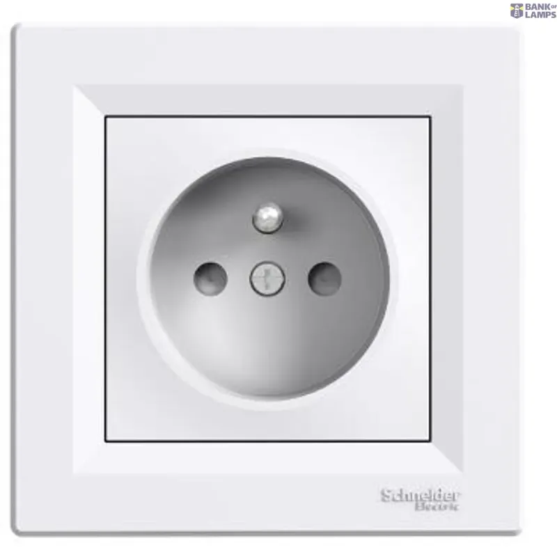 Schneider Electric Socket Outlet 16A, White, Asfora - Single With Pin Earth EPH2800221