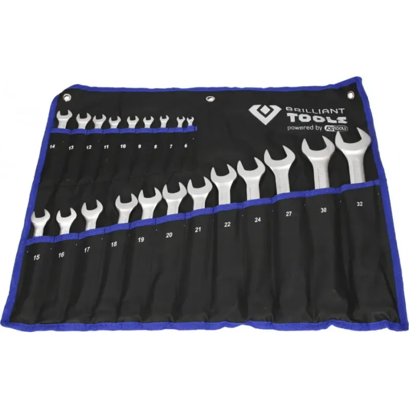 Brilliant Tools Kombinēto atslēgu komplekts, 6-32mm, 21-gab., Brilliant BT011021
