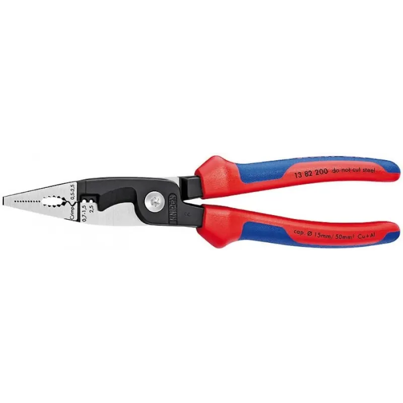 Knipex Elektroinstalāciju knaibles 200 mm, Comfort rokturis, Knipex 1382200
