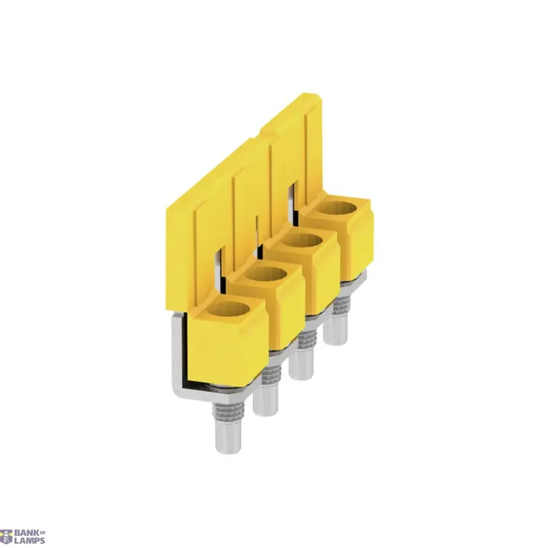 Weidmüller Terminal Block Cross-Connector when screwed in, yellow, 63 1055060000