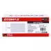 Ecomax Finish nails 0°, 18GA, electrogalvanized, glued strip, 5000 EMNA001238GALV