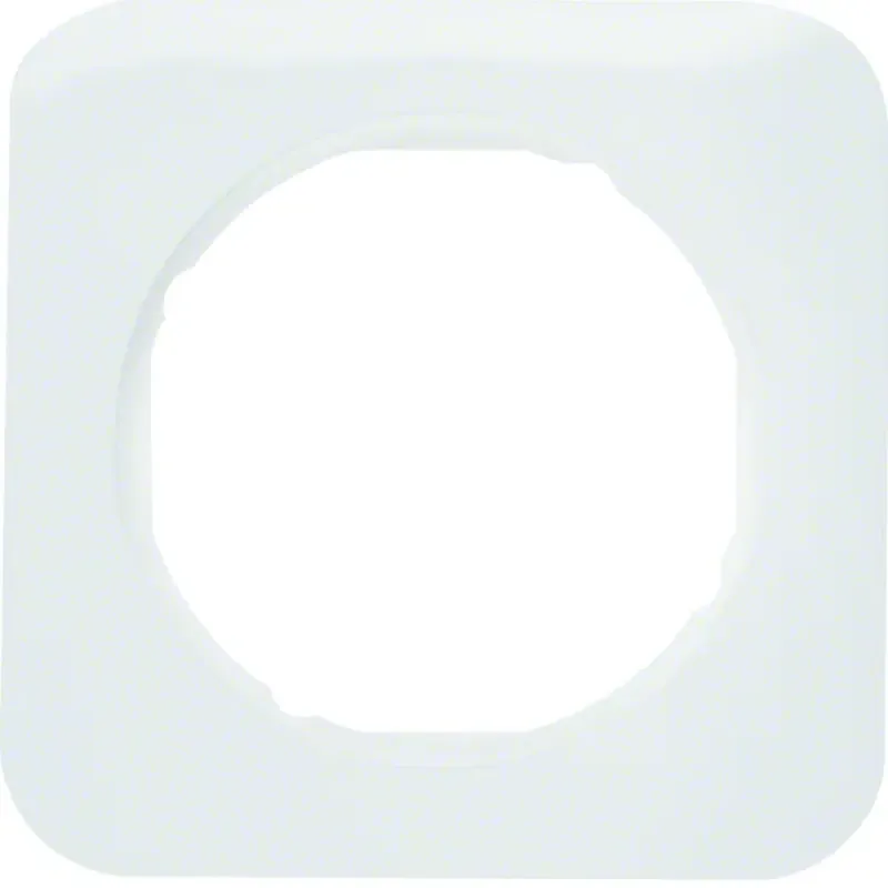 Berker Frame 1gang, R.1, p. white glossy 10112189