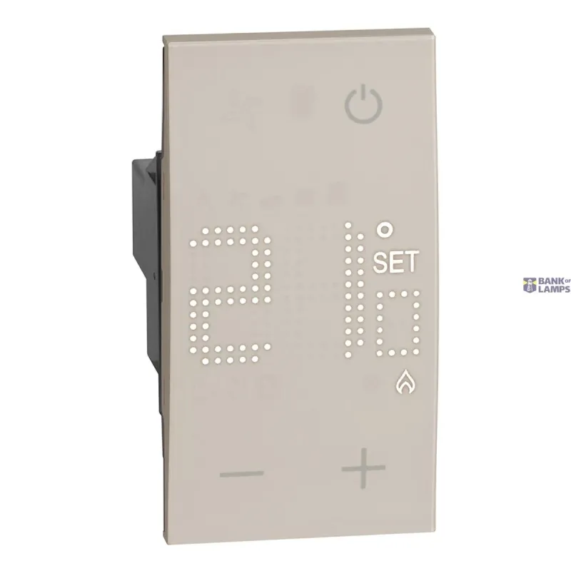 BTicino Thermostat Living Now 2 Modules, IP20, 50–60Hz, Beige KM4441