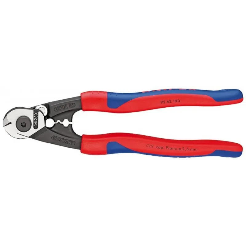 Knipex Knaibles trosēm Ø7 mm 190 mm, DR, Knipex 9562190