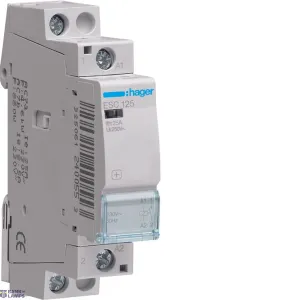 Hager ESC125 — kontaktors 25 A, 1NO, 230 V