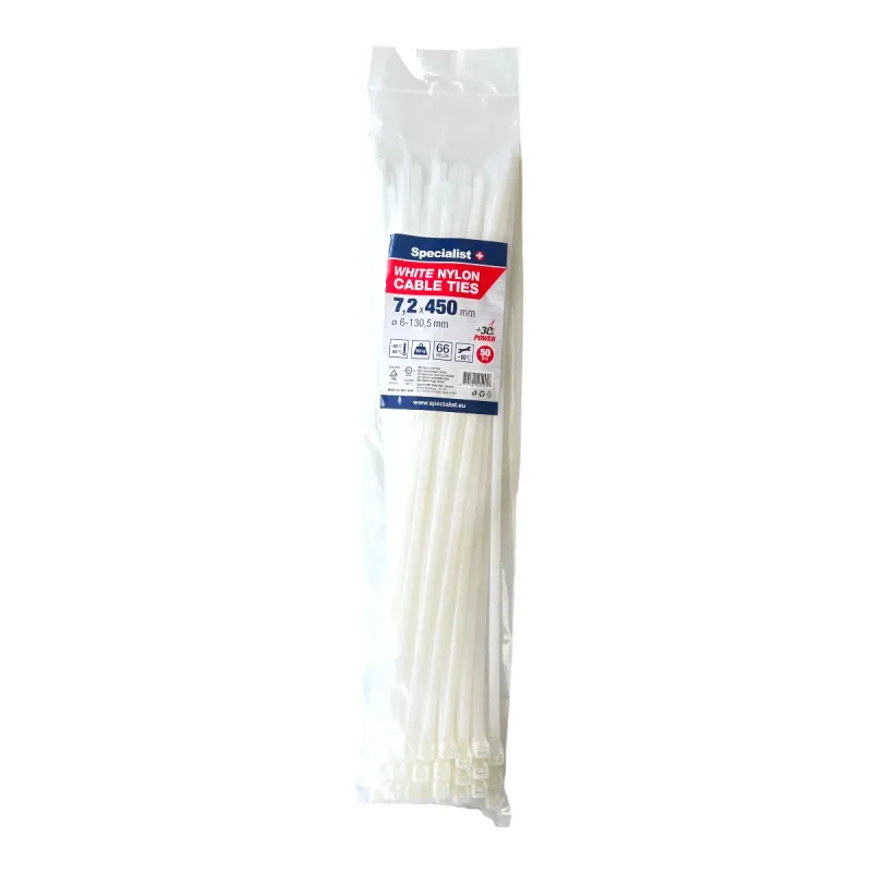 Specialist+ SPECIALIST+ neilona siksna, balta, 7.6 x 450 mm, 50 gab. 81-3-8450B