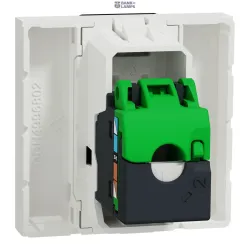 Schneider Electric NU341918 — Socket RJ45 , 2m, STP, Cat 6, White