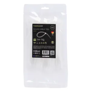 THORGEON 15003 — Ties 3.6x150 White (100 pcs) THORGEON 15003 — Ties 3.6x150 White (100 pcs)