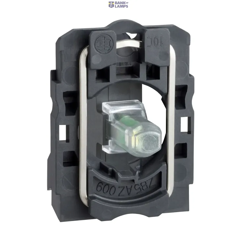 Schneider Electric Push-Button Body with Light Block Harmony XB5, 24V AC, White ZB5AVB1
