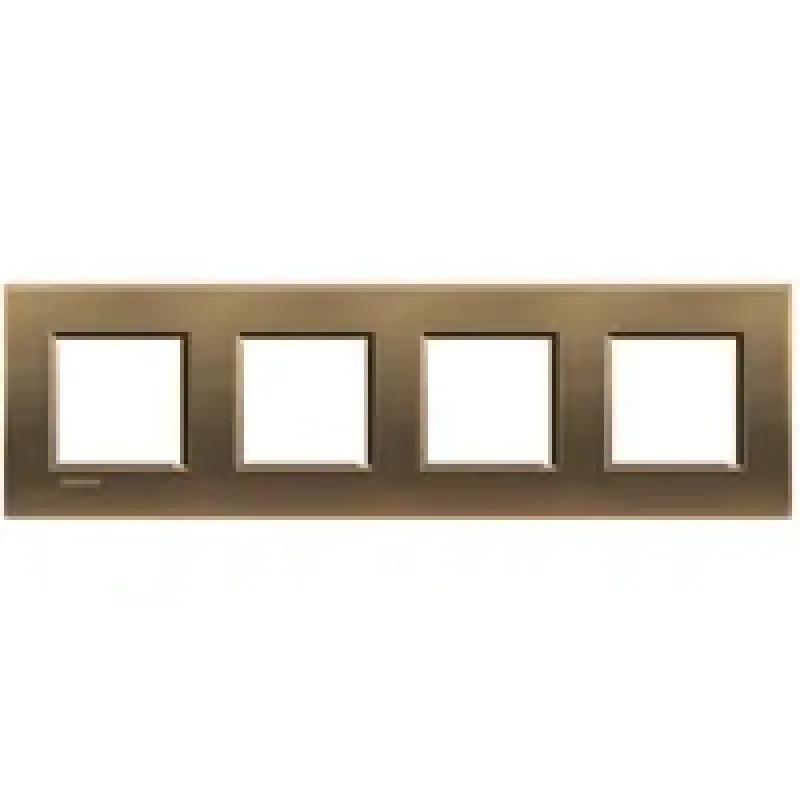 BTicino Cover Plate LivingLight 2×4 Modules Layout, Bronze, 71mm LNA4802M4BZ