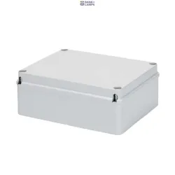 GEWISS GW44207 — Junction Box With Plain Screwed Lid, Ip56, Internal Dimensions 190x140x70, Smooth Walls, Grey Ral 7035