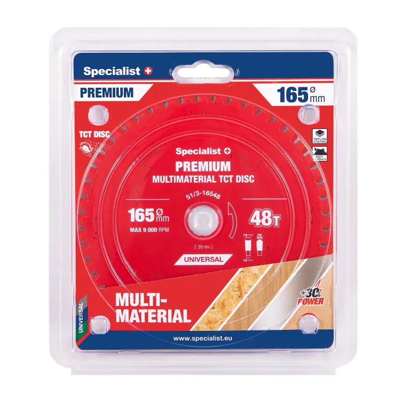 Specialist+ Griešanas disks 165x48Tx20mm, Multimaterial PREMIUM 51-3-16548