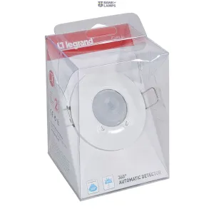 Legrand 048944 — Motion Sensor 240V, 87×87×50.5mm, IP41, IK04, Flush-Mounted