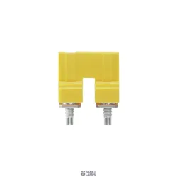 Weidmüller 1636560000 — Terminal Block Cross-Connector when screwed in, yellow, 76 A Poles 2 P 11.90 Ins Yes W 7.6 mm