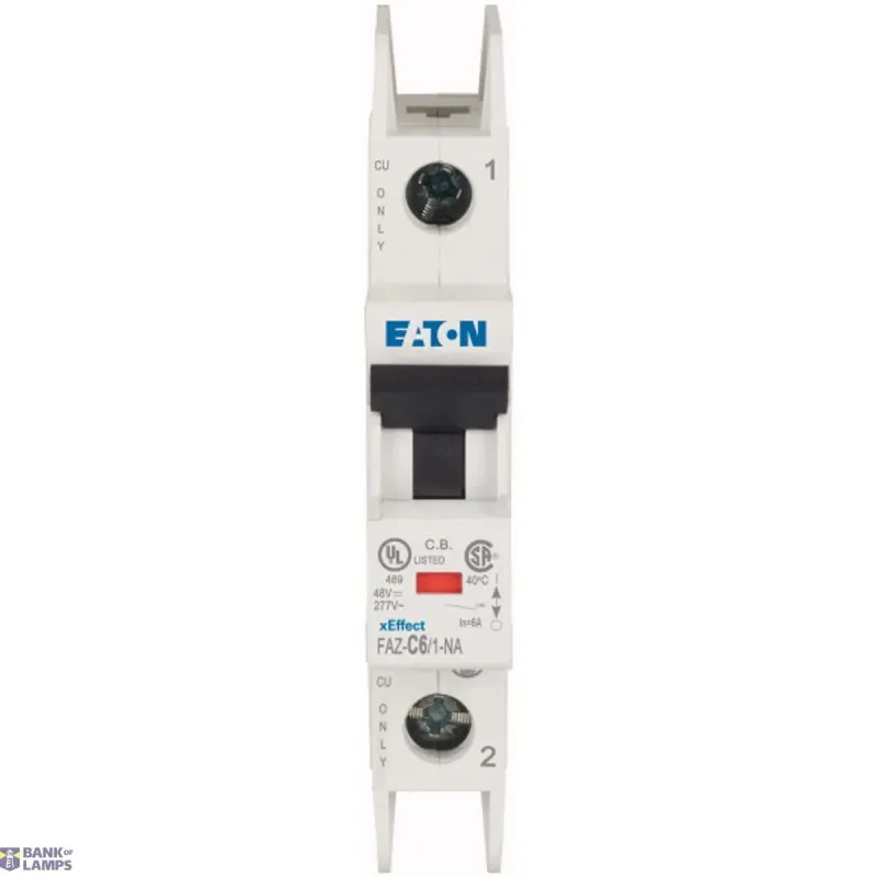 EATON Miniature circuit breaker (MCB), 6 A, 1p, characteristic: C 102084