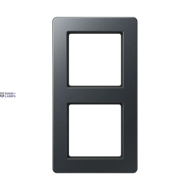 Jung Cover Frame A Flow, 2-Gang, Thermoplastic Lacquered, Matt AF582BFANM