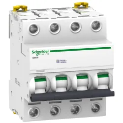 Schneider Electric A9F75463 — automātslēdzis Acti9 iC60, 4P, 63 A, 6 kA, D Curve