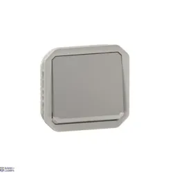 Legrand 069552L — Power Socket Plexo 16A, 250V, Screw Terminals, Grey, IP55, IK08