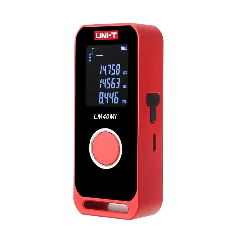 UNI-T Lāzera attāluma mērītājs 40 m; LCD; Li-ion akumulators un C LM40Mi