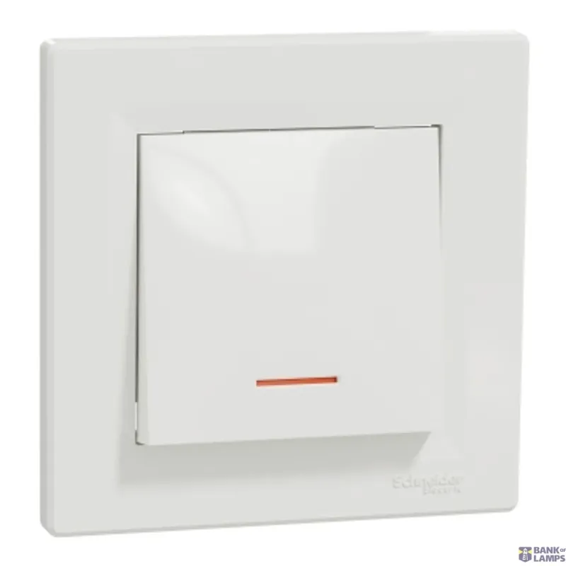 Schneider Electric Installation Switch 1P, White, Asfora - ole Switch -10AX EPH1400121
