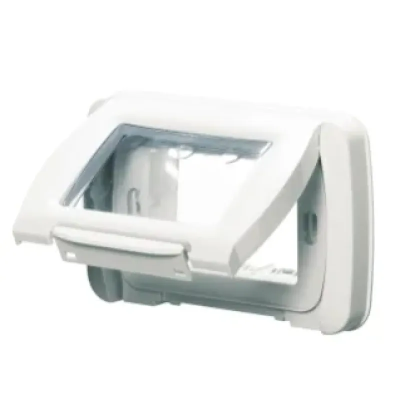 GEWISS Watertight Plate Self-supporting, 3 Gang, Cloud White GW22451