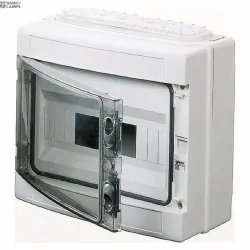 GEWISS GW40103 — Smooth Walls Enclosure Pre-arranged For Terminal Block, 12m IP65, 298x260x140, Grey RAL 7035