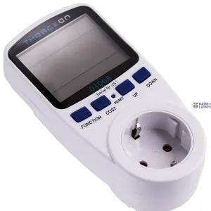 THORGEON 01008 — rozete Power Consumption Meter 16A EU Plug THORGEON 01008 — rozete Power Consumption Meter 16A EU Plug