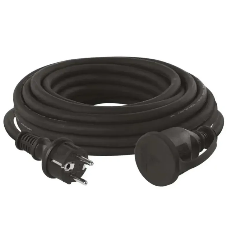 EMOS Strāvas pagarinātājs (gumijas) 10m, 3x2,5mm2, SCHUKO P01810R