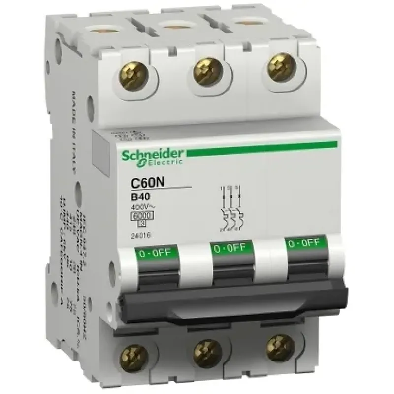 Schneider Electric Circuit Breaker C60N, 3P, 3P 25B Schneider 3303430240921