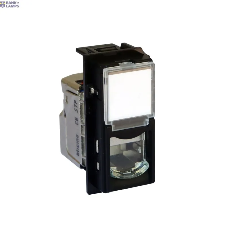 BTicino RJ45 Socket Living Now RJ45 8(8) Connector, 1 Module, IP20 KG4279C6S