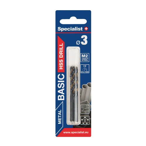 Specialist+ SPECIALIST+ metāla urbis BASIC, 3 mm, 3 gab. 64-0030