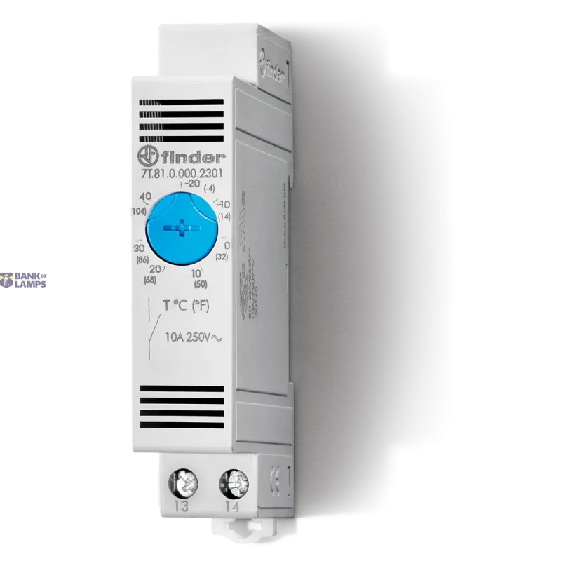 FINDER Thermostat 17.5 mm.ventilation control 1NO/0 ...+60Â°C 7T8100002303