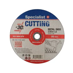 SPECIALIST+ Metal Cutting disks CUTTING, 230 x 1.6 x 22 mm