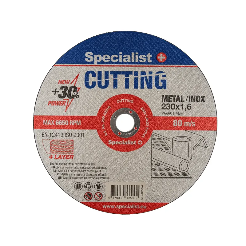 Specialist+ SPECIALIST+ metāla griešanas disks CUTTING, 230 x 1.6 x 22 250-02316