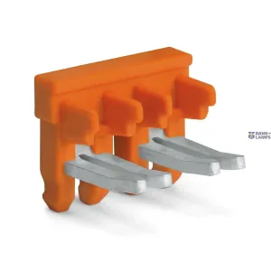WAGO 2007-8442 — Adjacent Jumper for Switching Lever 2-Way, Orange, Insulated WAGO 2007-8442 — Adjacent Jumper for Switching Lever 2-Way, Orange, Insulated