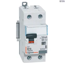 Legrand 410971 — Residual Current автоматический выключатель with Overcurrent Protection DX3 1P+N, 1P, 10000 A, 10 kA, 10 A, 30 mA